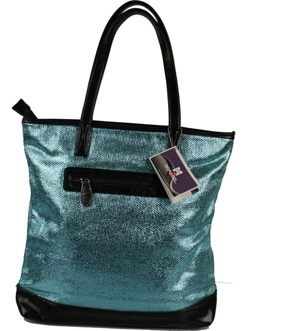 błękitna torebka -kuferek damski