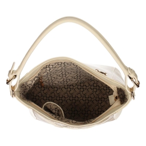 Biała torebka wizytowa NOBO worek widok z tyłu