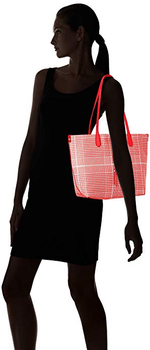 Oryginalna Shopper Torebka Czerwona 2w1