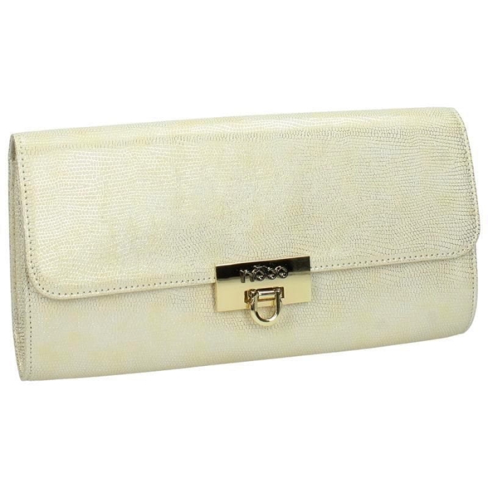 Złota wizytowa torebka damska NOBO listonoszka z ekoskóry