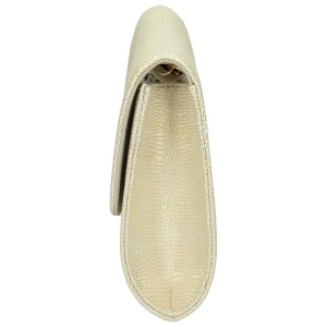 Złota torebka NOBO wizytowa listonoszka widok z boku