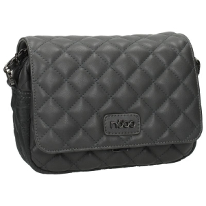 Szara pikowana torebka damska NOBO listonoszka miejska z ekoskóry