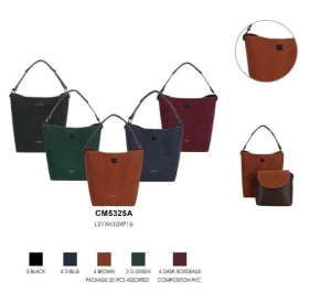 Oryginalna Torebka Worek 2W1 Brązowa David Jones CM5325A