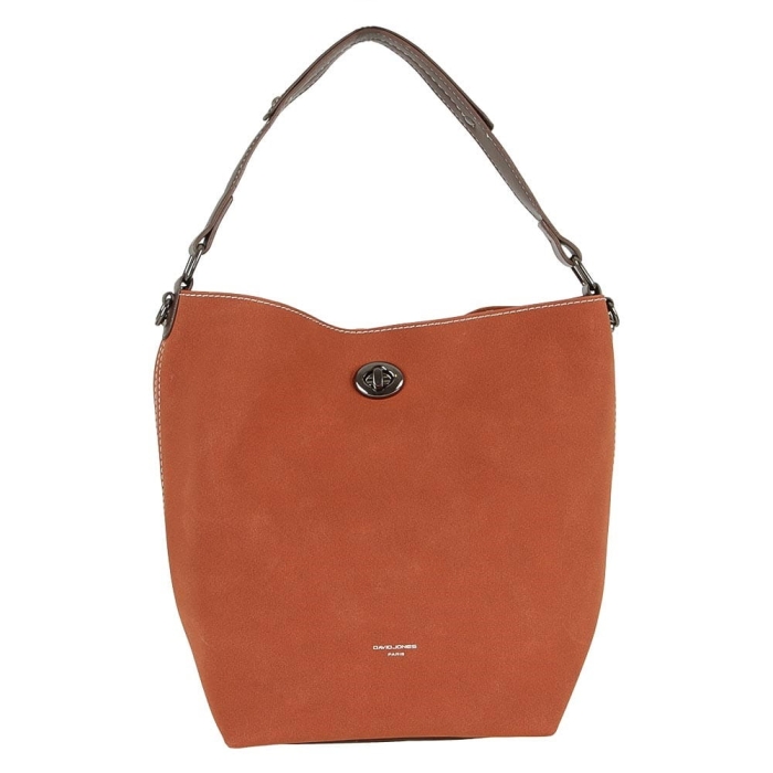 Tania torebka damska worek 2w1 brązowa shopper z saszetką – NIUA