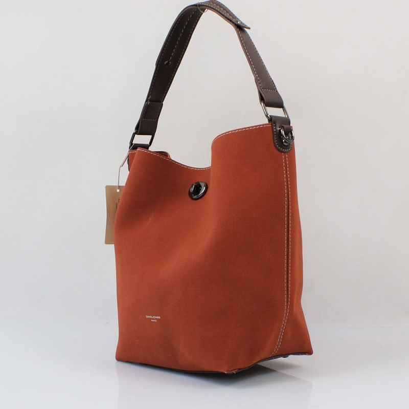 Oryginalna Torebka Worek 2W1 Brązowa David Jones CM5325A