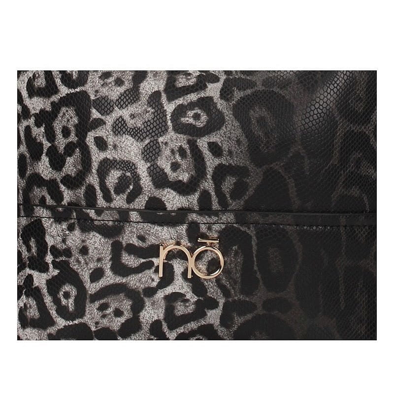 h2590 Klasyczna Kuferek Torebka Szara Nobo