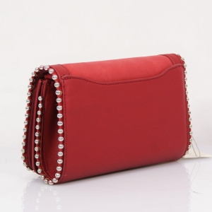 6165-2 Torebka Listonoszka Czerwona David Jones