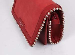 6165-2 Torebka Listonoszka Czerwona David Jones