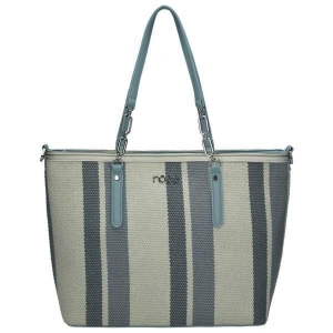 Niebieska torebka damska Nobo – widok z przodu, lekka i pojemna, idealna na co dzień