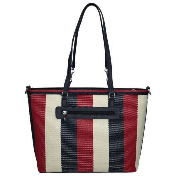 Tył listonoszki NOBO granatowej – elegancki design i praktyczne kieszonki