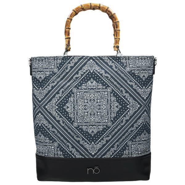 Wygodne rączki i regulowany pasek na ramię czarnej torebki Nobo