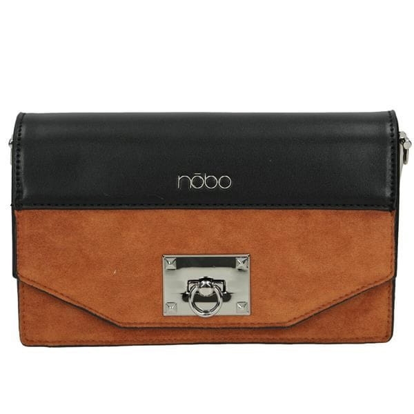 „Brązowo-czarna torebka damska Nobo z klapką”