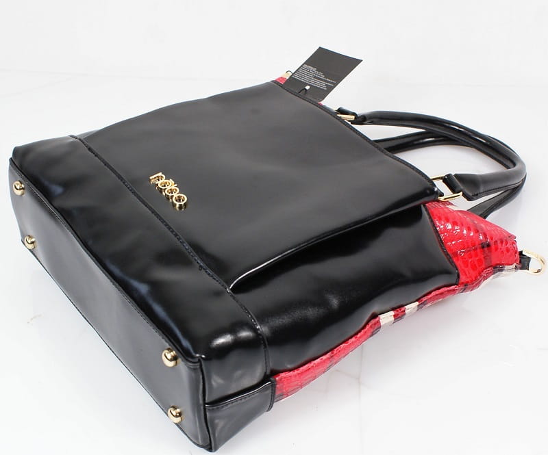 Kuferek Nobo czarno-czerwony – elegancka konstrukcja i usztywniany spód