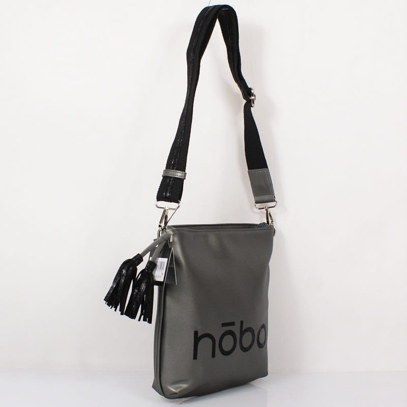 Firmowa raportówka NOBO – widok z boku, regulowany pasek crossbody