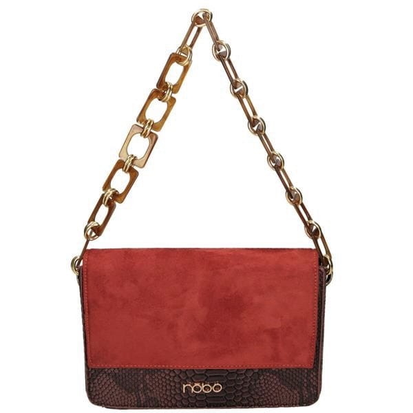 Wizytowa listonoszka damska NOBO multi brązowa – elegancka torebka ze skóry ekologicznej