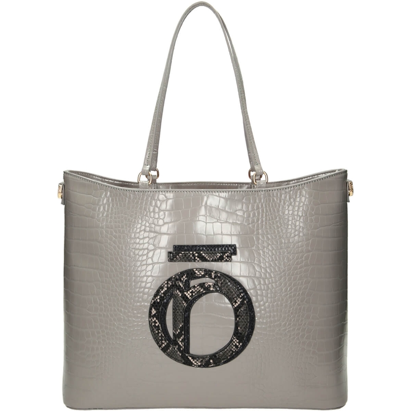 Szara shopperka damska Nobo – widok z przodu