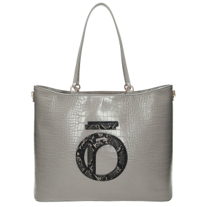 Torebka Nobo szara z ozdobnym panelem – przód