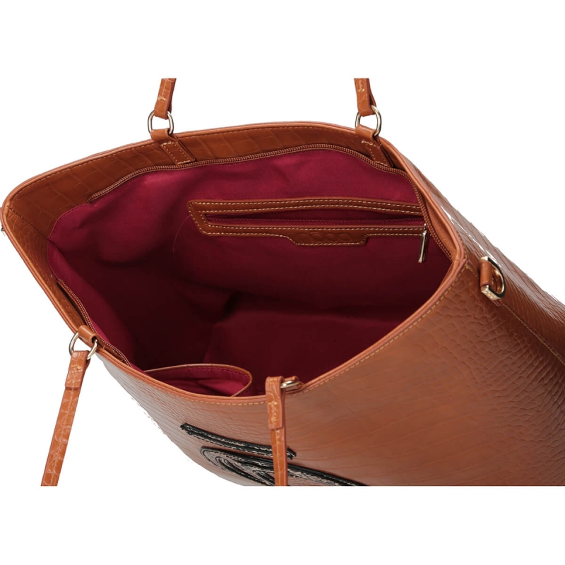 Wnętrze torebki Nobo – kieszonki i komora główna