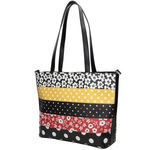 Torebka Nobo kolorowa multi-czarna – widok od tyłu