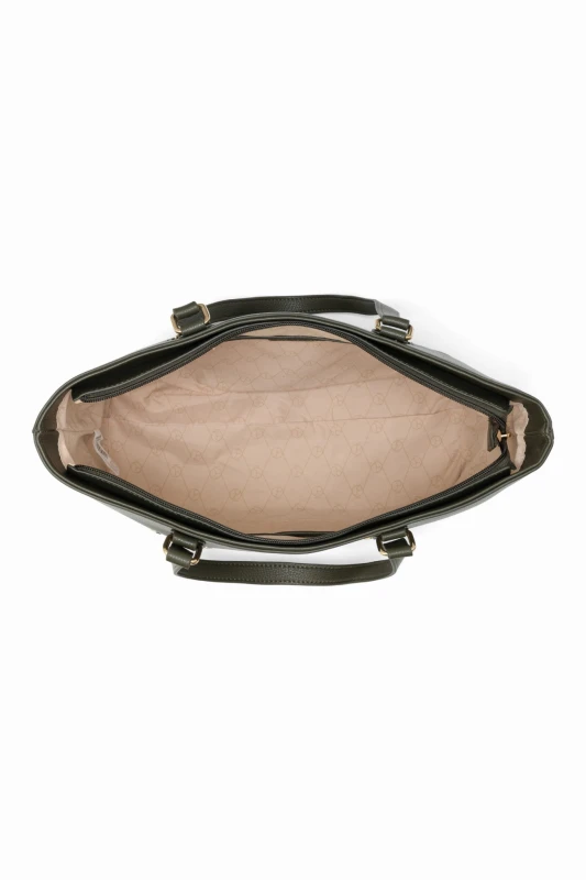 Zielona Wygodna Shopper Torebka Damska Nobo-N0390