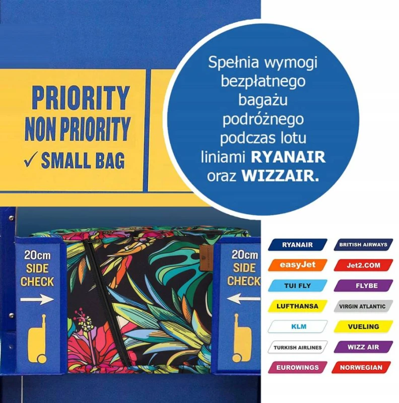 Plecak-torba podróżna z uchwytem na walizkę — Peterson