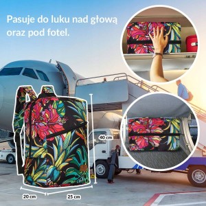 Plecak-torba podróżna z uchwytem na walizkę — Peterson