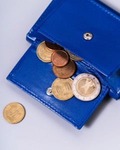 Mały, skórzany portfel damski z systemem RFID Protect — Peterson