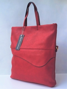 Czerwona Shopperka Torebka Damska Fraless