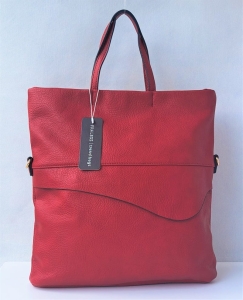 Czerwona Shopperka Torebka Damska Fraless