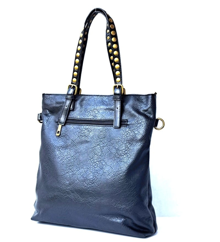 Czarna Duża Miejska Torebka Damska