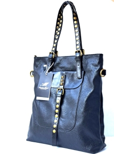 Czarna Duża Miejska Torebka Damska