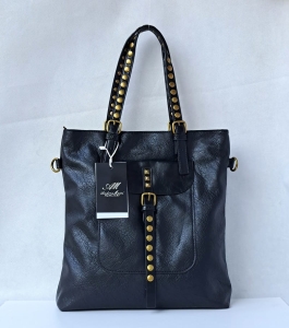 Czarna Duża Miejska Torebka Damska