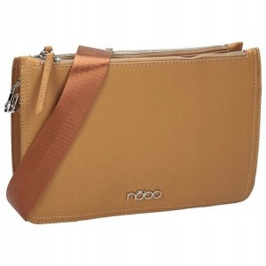 Nowa torebka damska NOBO – listonoszka raportówka, trzy komory, widok z przodu