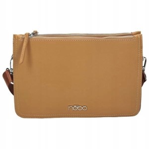 Torebka damska NOBO – elegancka listonoszka z trzema komorami, kolor brązowy