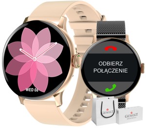 Smartwatch Damski Giewont GW330-4 Różowe Złoto