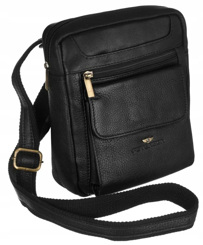 Męska listonoszka ze skóry naturalnej