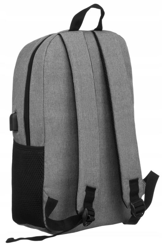 Duży, szary męski plecak na laptopa