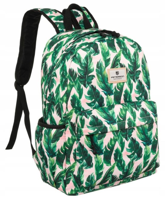 Duży, zielony pojemny plecak damski