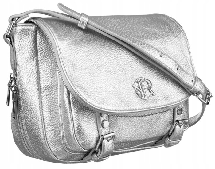 Srebrna listonoszka damska