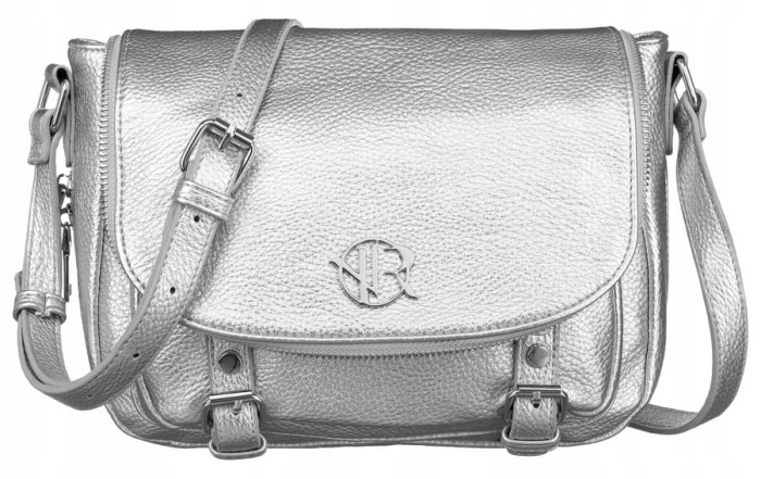 Srebrna listonoszka damska