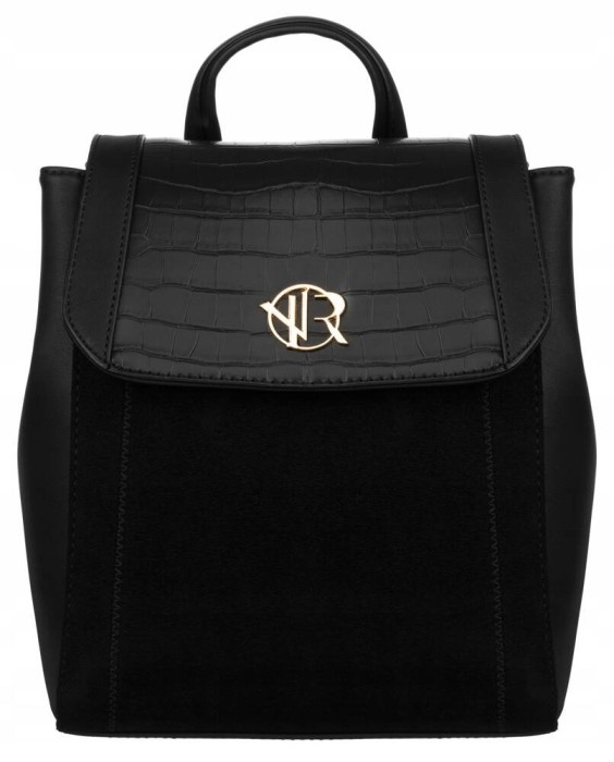 Klasyczny czarny plecak damski