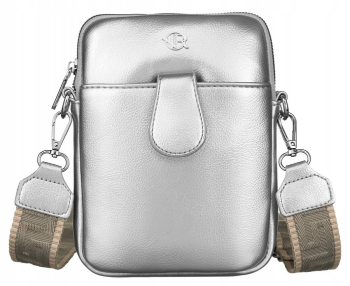 Srebrna mini saszetka-torebka damska