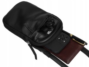 Mała torebka-saszetka damska ze skóry naturalnej Rovicky – elegancka i praktyczna