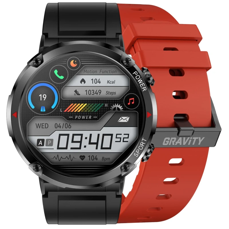 Smartwatch Gravity GT21-6 + Czerwony