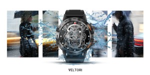 Smartwatch Veltori VT120-1 Czarny Pasek Silikonowy