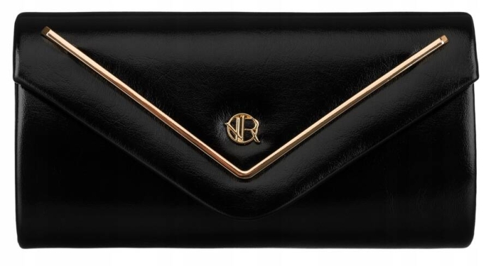 Kopertówka damska ze skóry ekologicznej - Czarna