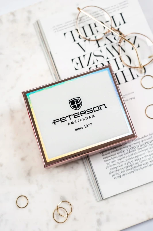 Mały portfel damski ze skóry ekologicznej - Czerwony