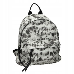 Plecak damski NOBO czarno-biały – elegancki, modny, pojemny