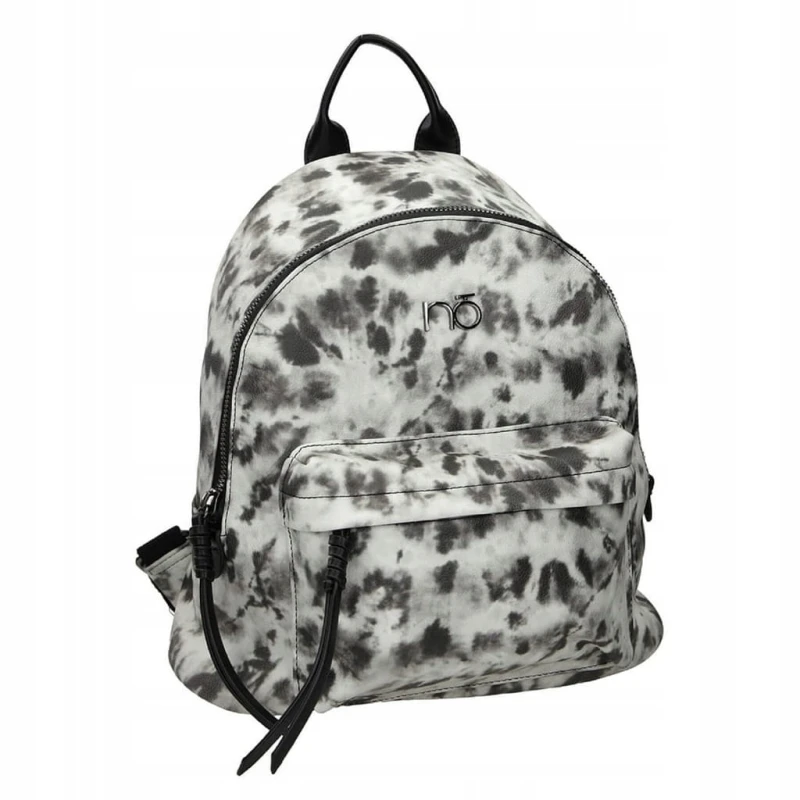 Plecak damski NOBO czarno-biały – elegancki, modny, pojemny