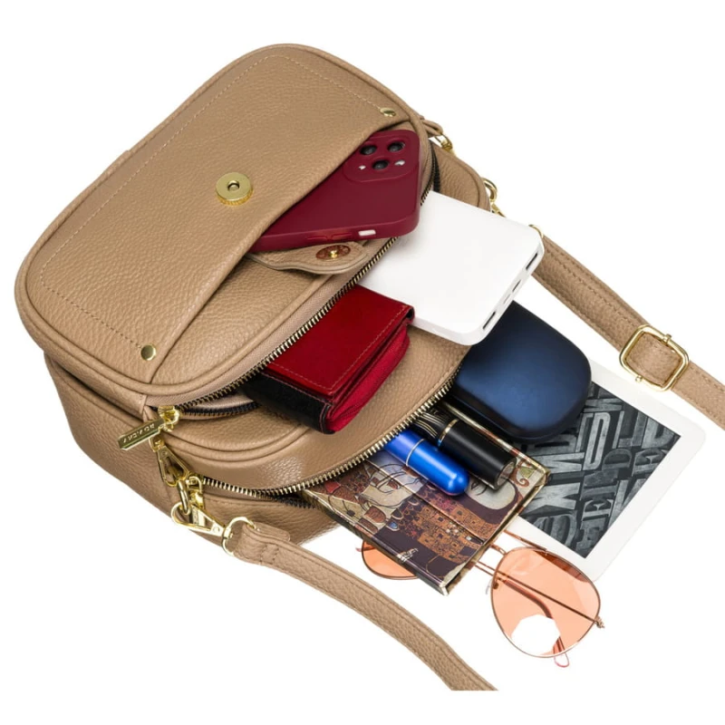 Torebka crossbody z dopinaną nerką miejską - Rovicky